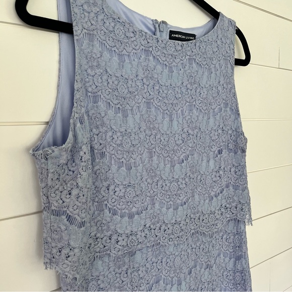 Lavender Lace Shift Dress - Picture 2 of 5